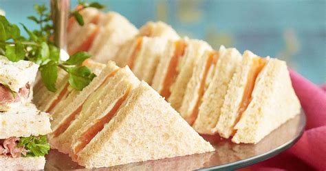 Maybe you would like to learn more about one of these? Smoked salmon and cucumber sandwiches