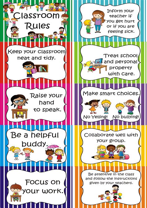 Collection of classroom rules clipart (79). cover