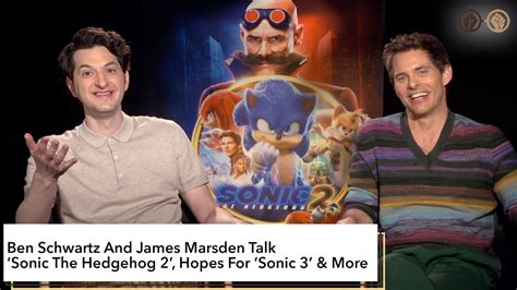 Ben Schwartz And James Marsden Talk Sonic The Hedgehog Hopes For Sonic More Youtube