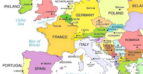 Gambar Peta Benua Eropa Lengkap