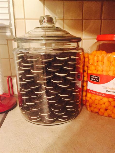 Decorative glass container with glass lid, glass canister, glass storage, kitchen decor, decorative jar, farmhouse, pods destresseddesignsmn. I made my khloe kardashian cookie jar today! 2 gallon ...