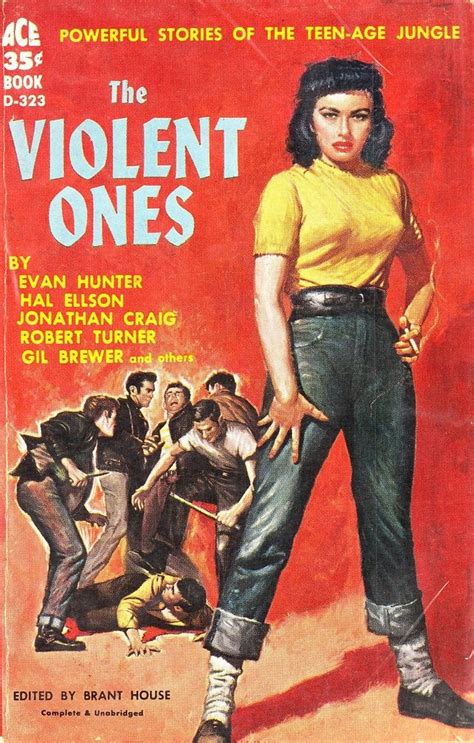 The Violent Ones Vintage Pulp Fiction Paperback Book Cover Art