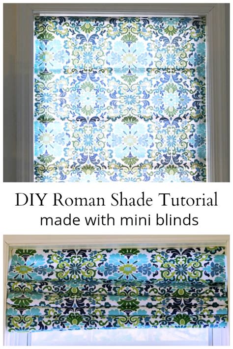I can get the roller spring kit from rowley for a. Roman Shade Tutorial - Made from Cheap Mini Blinds ...