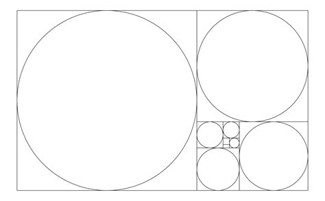 Golden Ratio Circles And Rectangles 2459995 Vector Art At Vecteezy