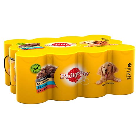 Discover our range of puppy and dog food, tips on dog care and ways to understand your dog's behaviour. Pedigree Wet Dog Food Tins Mixed Selection in Gravy 12 x ...