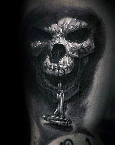50 Unique Skull Tattoos For Men Manly Ink Design Ideas Skull Sleeve