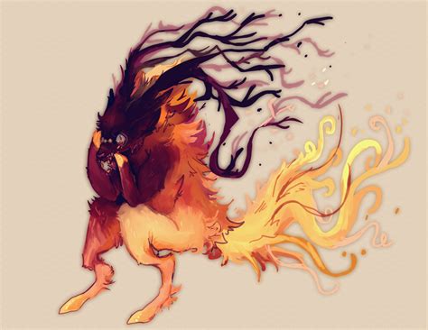 Forest Flame Beast On Toyhouse