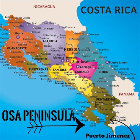 Map Costa Rica Osa Peninsula 2448 Magarridocrespi Flickr