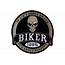 100% Biker Skull Embroidered Iron On Patch  TheCheapPlace