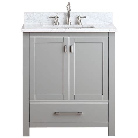 Bathroom vanities | discount bath vanity cabinets near me. Avanity Modero 31-inch Vanity Combo in Chilled Gray with ...