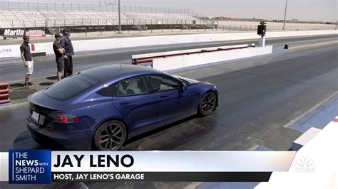 Watch Jay Leno Test The Tesla Model S Plaids Acceleration Over The
