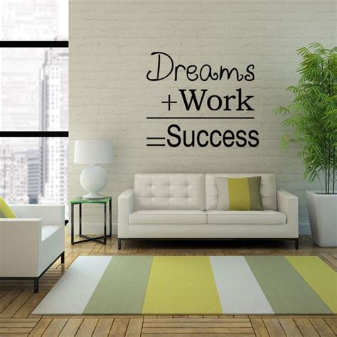 Buy Dreams Work Success Motivational Quotes Mural Wall