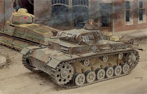 1940 Francia Panzer Iii Y Somua Ron Volstad Panzer Iii Tank