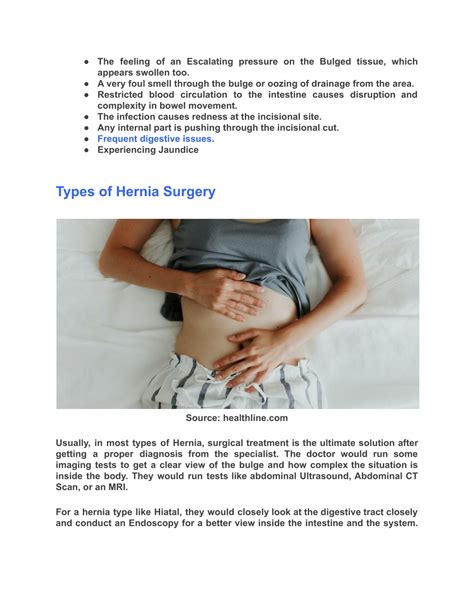 Ppt Types Of Hernia Causes Treatment Symptoms And More Powerpoint