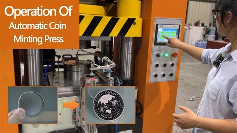 The Operation Of Automatic Coin Minting Press Gold Coin Making Machine