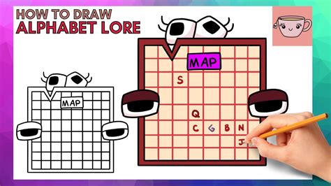 How To Draw Alphabet Lore Map Easy Step By Step Drawing Tutorial