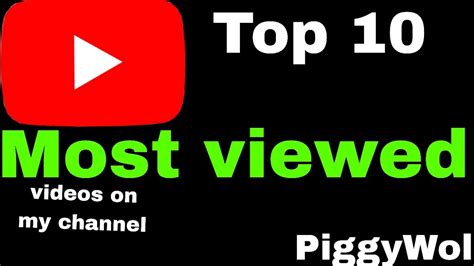 Top 10 Most Viewed Videos On My Channel Youtube