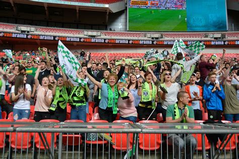 Forest Green Rovers Fans Celebrate Their Clubs Promotion To The