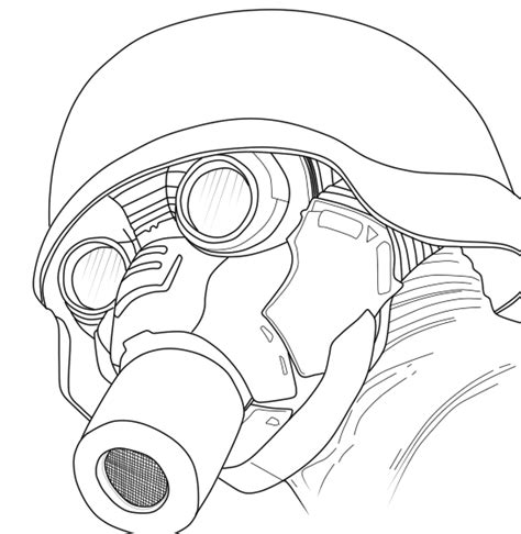 1600 x 1690 jpeg 82 кб. Soldier Gas Mask Lineart by Valheluxe on DeviantArt