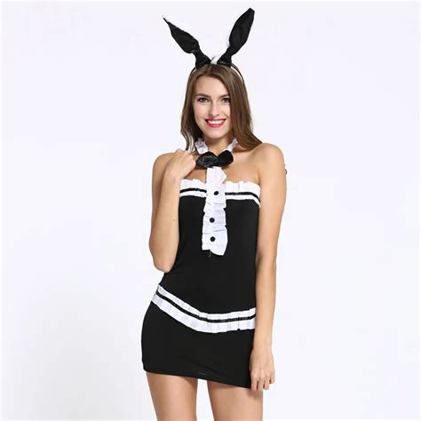 Exotic Lingerie Hot Women Sexy Lingerie Cosplay Rabbit Uniforms Sexy Costumes Headwear Dress