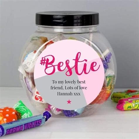 Surprise Your Friend With This Personalised Bestie Sweetie Jar To Show