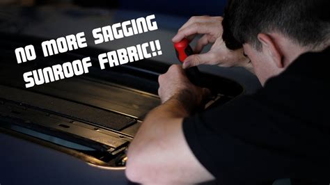 How To Fix Sagging Sunroof Headliner Bmw E36 Full Sunroof Removal And