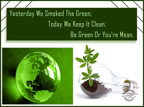 Green Earth Clean Earth Slogans