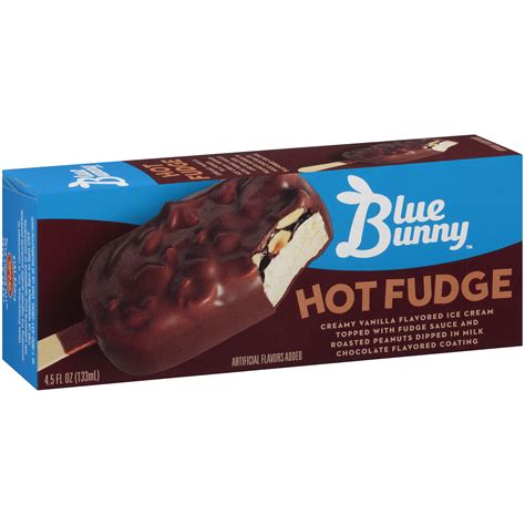 Blue Bunnyhot Fudge Ice Cream Bars 45 Fl Oz Box