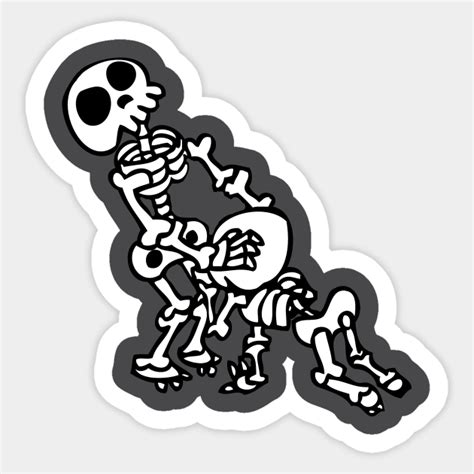 Skeleton Sex Wtf Skeleton Sex Wtf Sticker Teepublic