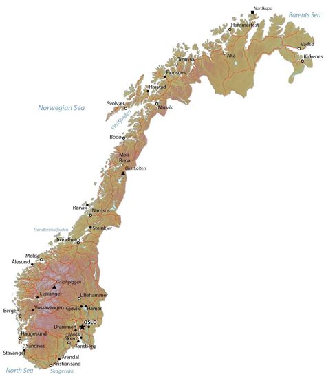 Map Of Norway Gis Geography