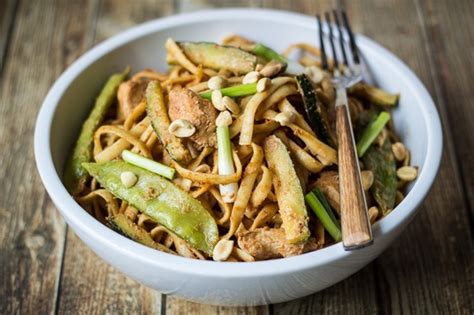 Spicy Szechuan Peanut Noodles With Chicken Recipe The Wanderlust Kitchen