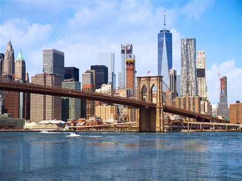 Brooklyn Bridge Berühmte Brücke In New York City