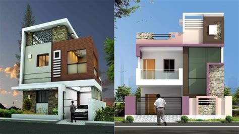 House Front Elevation Designs For Double Floor Single Floor House Front