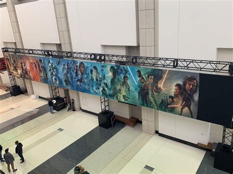 The Saga Mural At Star Wars Celebration Chicago Starwars