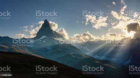 Matterhorn Sunbeams Through Dramatic Clouds At Sunset Matterhorn Peak