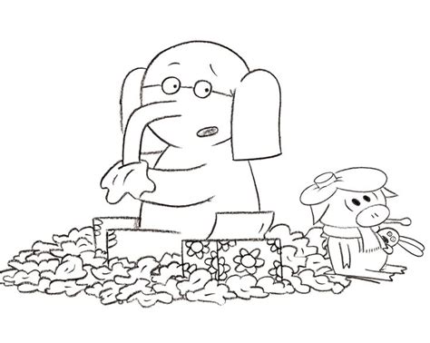 Gerald And Piggie Coloring Pages Elephant Coloring Page Coloring