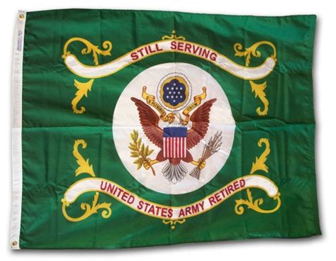 Buy Army Retired 3x4 Nylon Flag Flagline