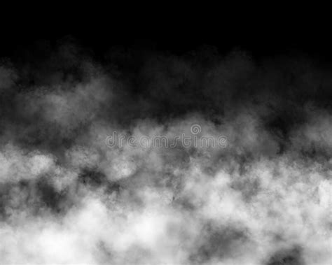 Light White Fog And Smoke And Mist Effect On Black Background And White