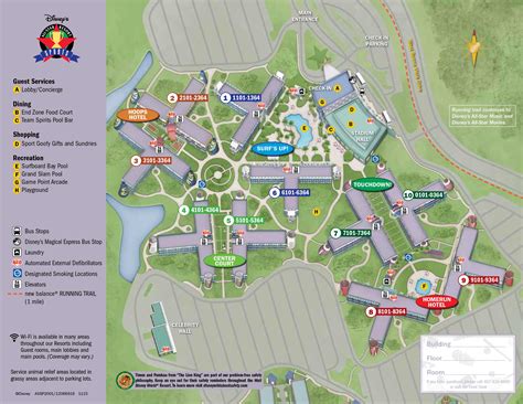 April 2017 Walt Disney World Resort Hotel Maps Photo 4 Of 33