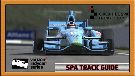 This is a list of racetracks which have hosted indycar series racing. "iRacing Track Guides: IndyCar at Circuit de Spa ...