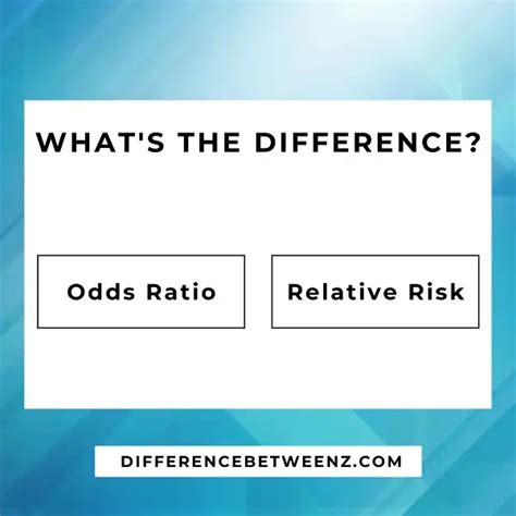 Difference Between Odds Ratio And Relative Risk Difference Betweenz
