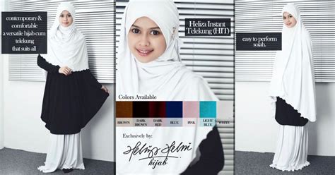 Awning easy to shape with double stitched method. Heliza Helmi Hijab