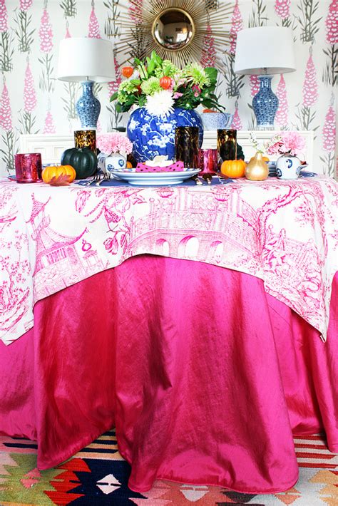 Chinoiserie Chic Saturday Inspiration Setting The Thanksgiving Table