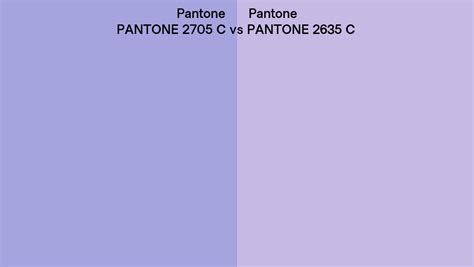 Pantone 2705 C Vs Pantone 2635 C Side By Side Comparison