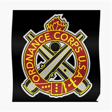 Army Ordnance Corps Regimental Crest Poster For Sale By Woofang