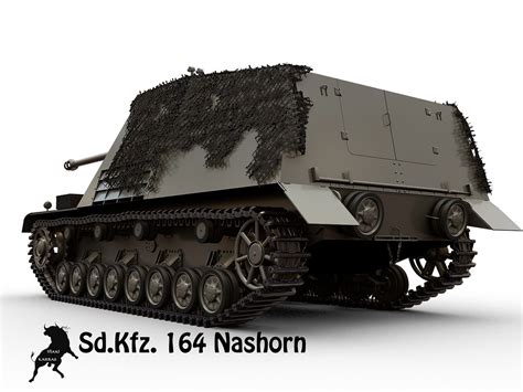 Sd Kfz 164 Nashorn 질감 없음 3D 모델 140 max obj Free3D