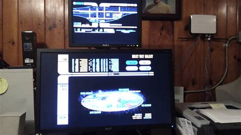 Star Trek Lcars System 47 Screen Saver With Dual Monitors Youtube