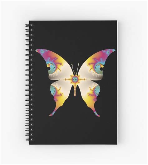Fractal Butterfly Art Spiral Notebook By Chaosemporium Butterfly Art