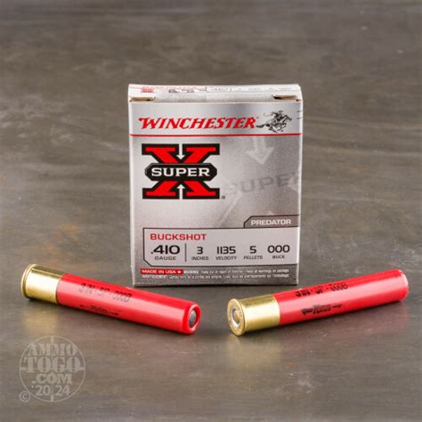 410 gauge ammo 250 rounds of 000 buck by winchester