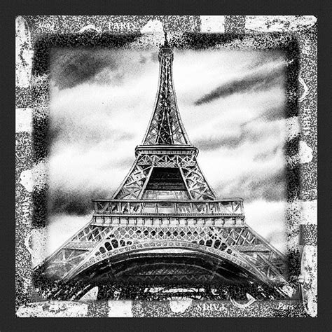 Black And White Eiffel Tower Irina